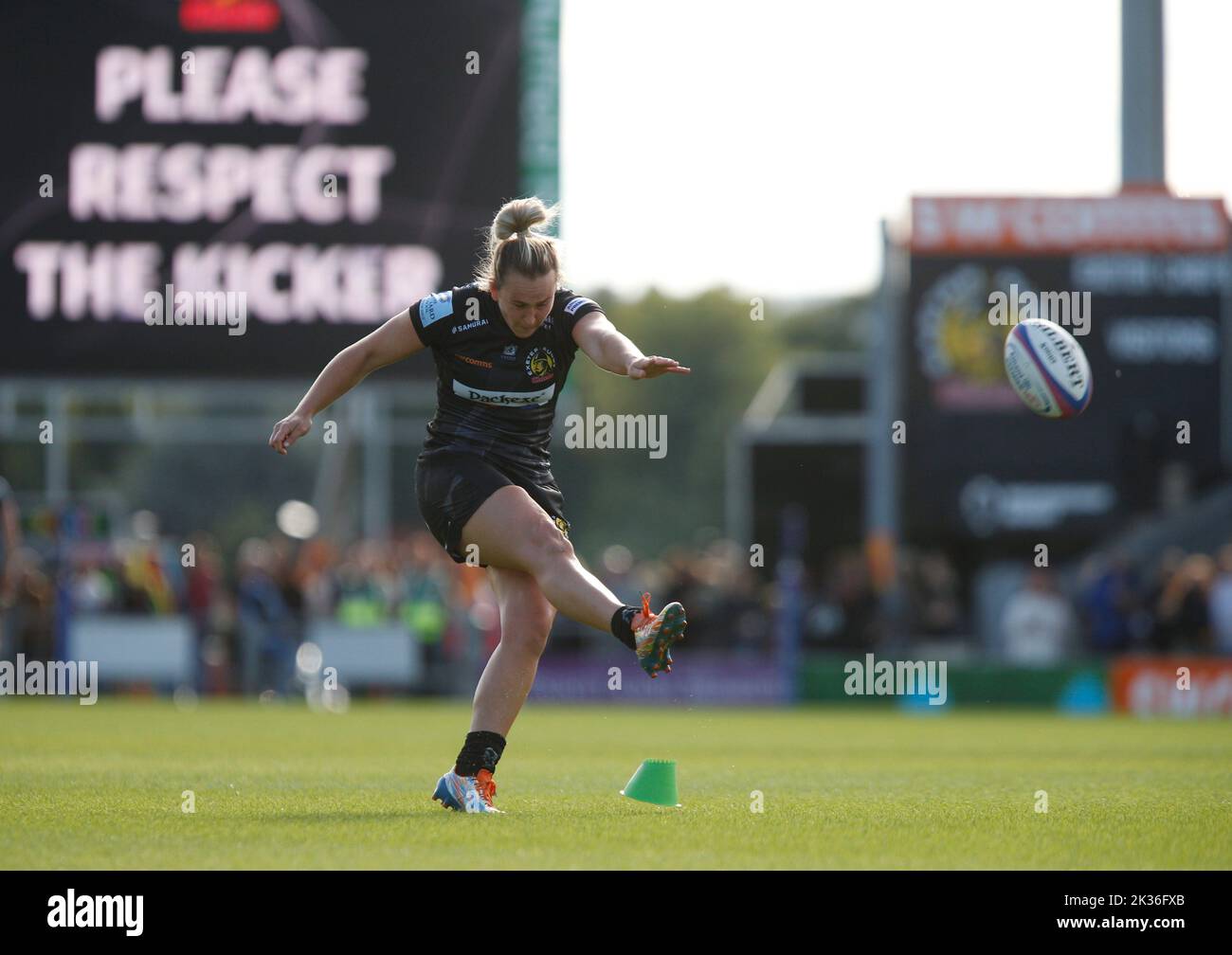 Coupe Allianz pour femmes Exeter Chiefs Women 21 v 23 Worcester Warriors Women Saturday, 24, September, 2022 - Sandy Park - Exeter - United Kingdom Banque D'Images