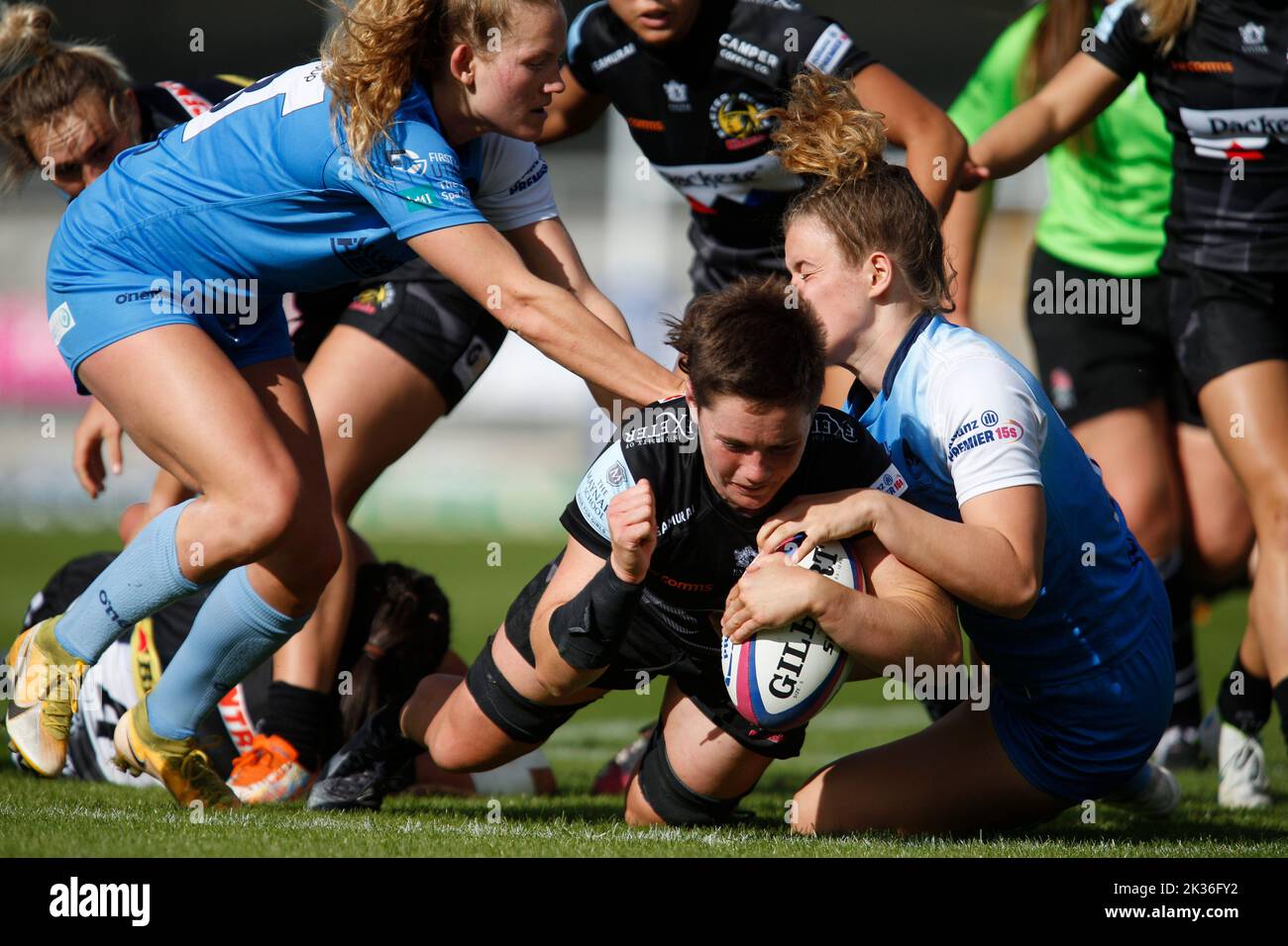 Coupe Allianz pour femmes Exeter Chiefs Women contre Worcester Warriors Women samedi 24 septembre 2022 - Sandy Park - Exeter - Royaume-Uni Mandat Banque D'Images