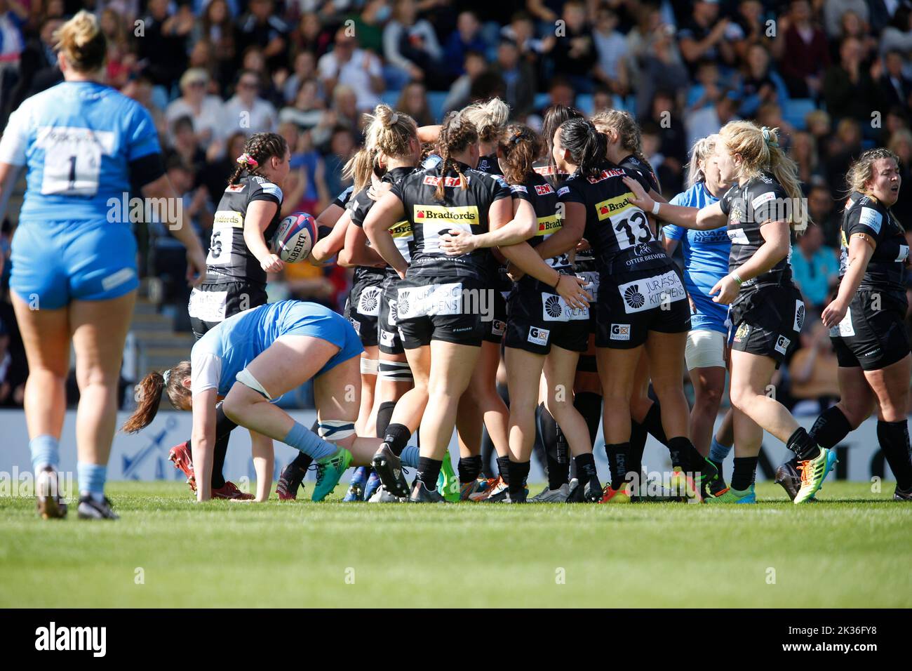 Coupe Allianz pour femmes Exeter Chiefs Women contre Worcester Warriors Women samedi 24 septembre 2022 - Sandy Park - Exeter - Royaume-Uni Mandat Banque D'Images
