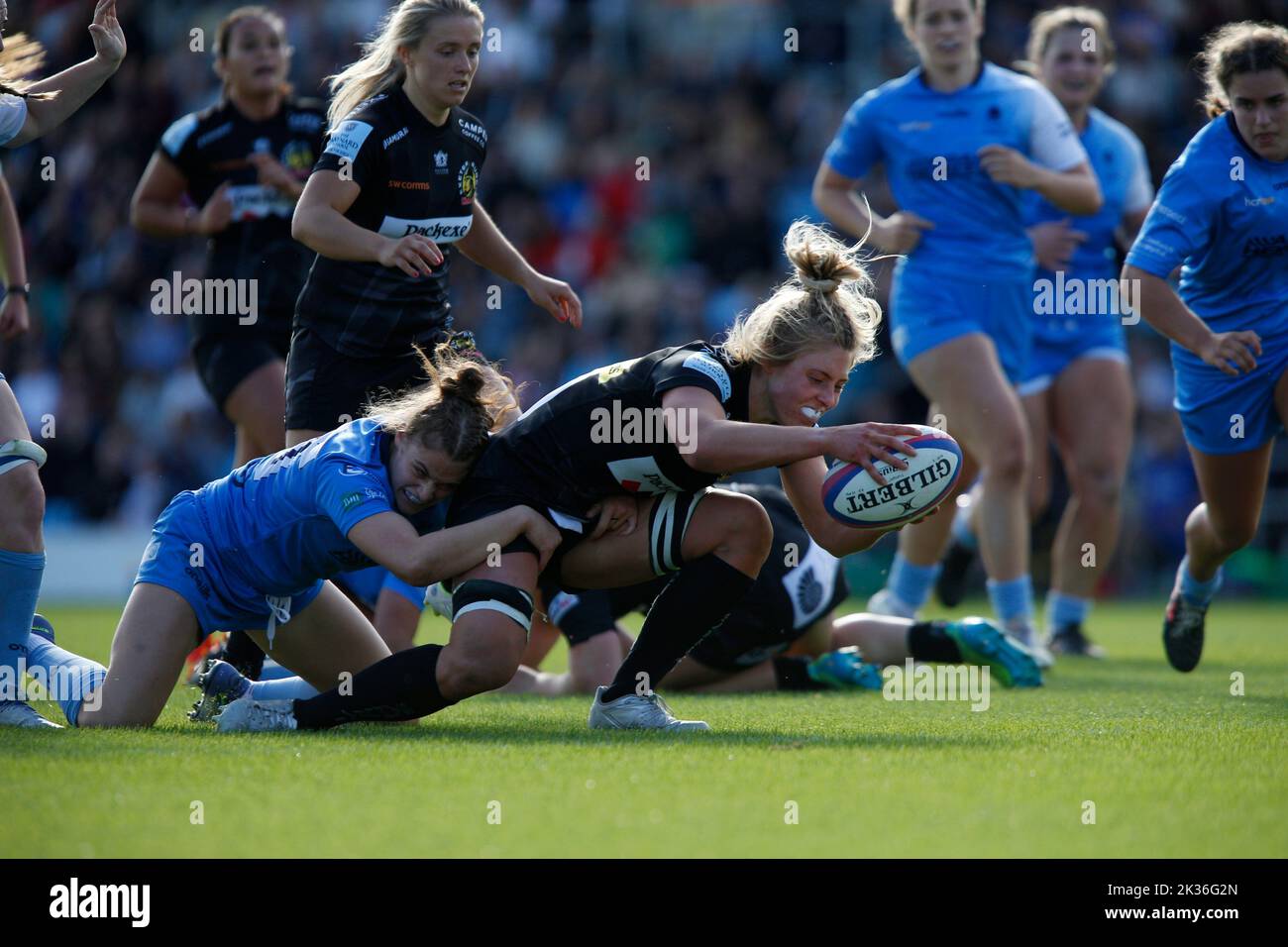 Coupe Allianz pour femmes Exeter Chiefs Women 21 v 23 Worcester Warriors Women Saturday, 24, September, 2022 - Sandy Park - Exeter - United Kingdom Banque D'Images