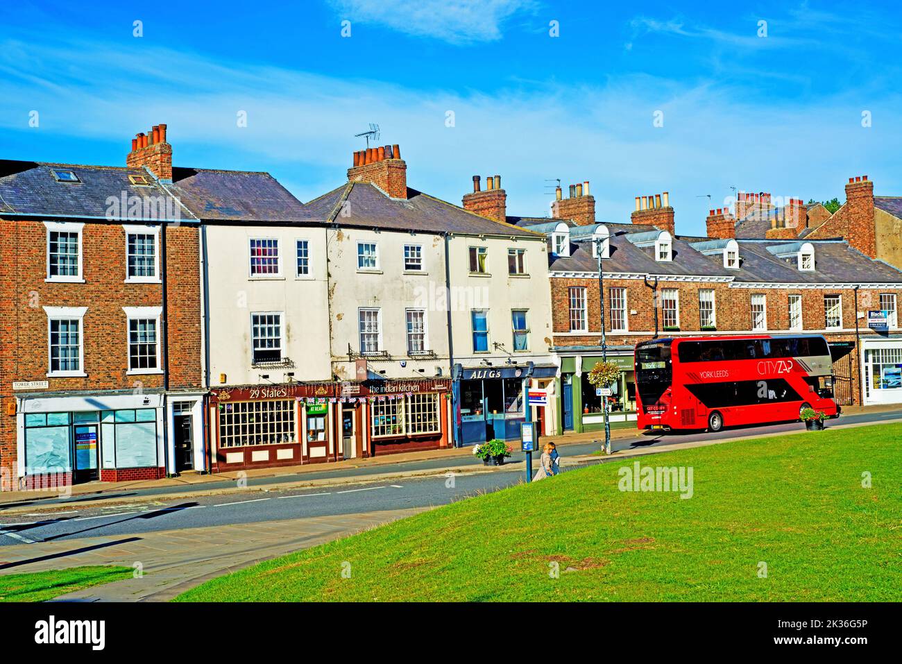 Tower Street, York, Angleterre Banque D'Images