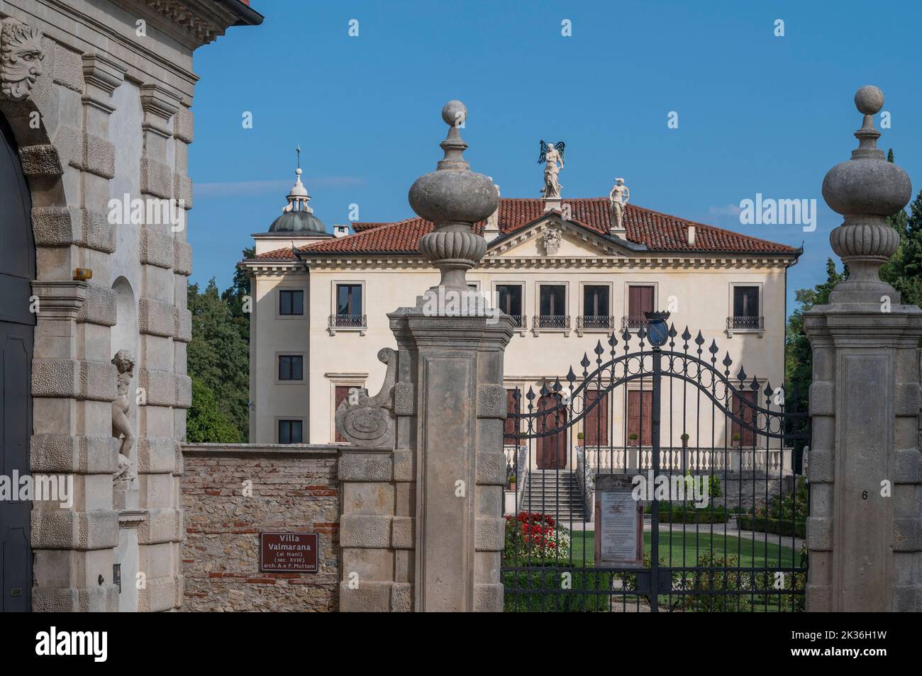 Villa Valmarana ai nani, Vicenza, Vénétie, Italie Banque D'Images