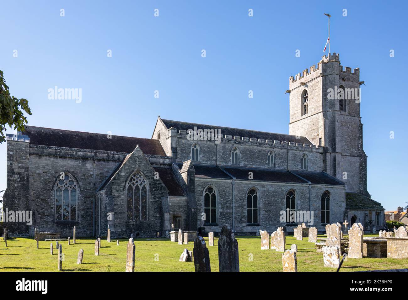 Wareham, Dorset, UK - 18 septembre : l'église paroissiale de Sainte Marie, Wareham, Dorset on 18 septembre 2022 Banque D'Images
