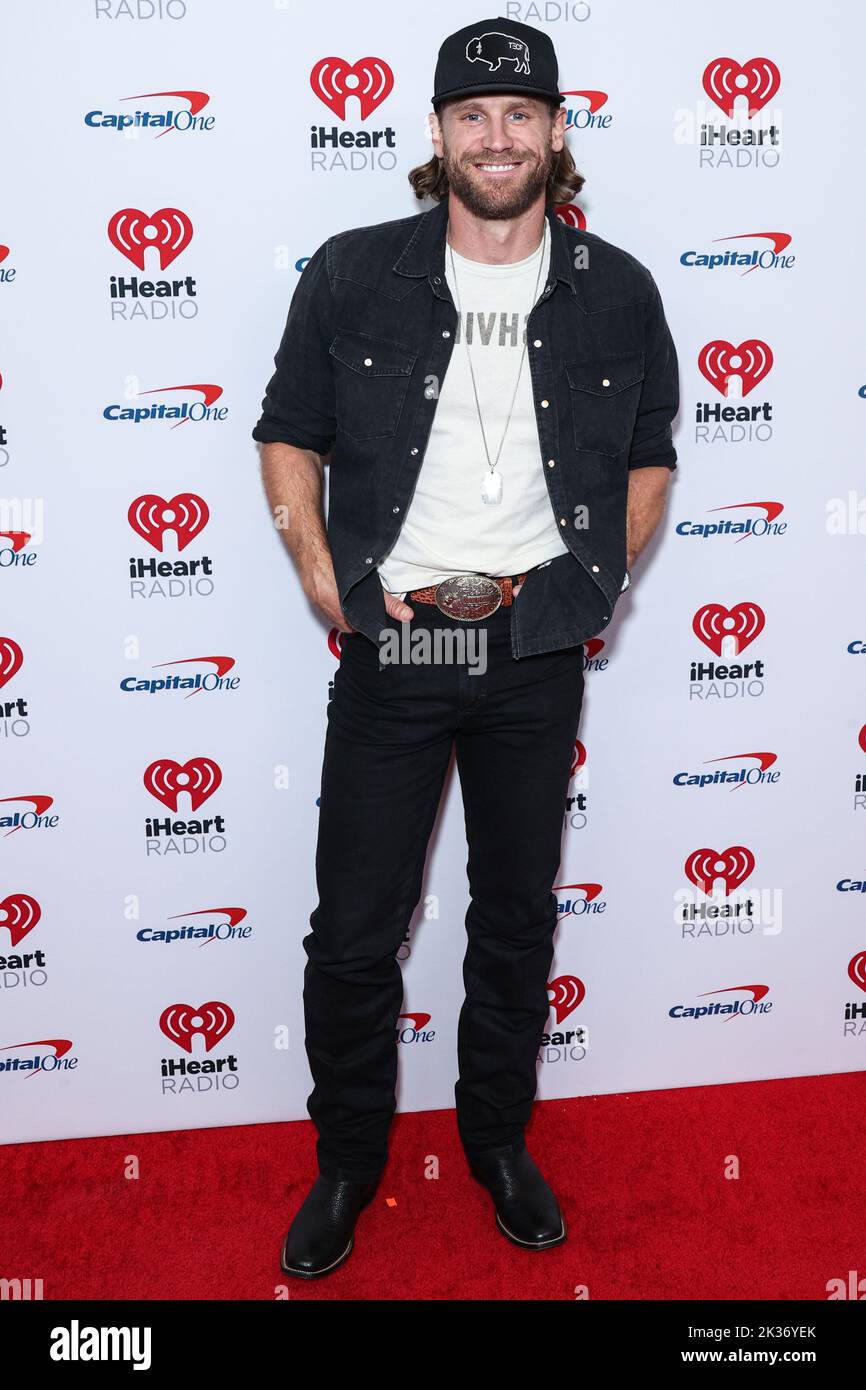 Las Vegas, États-Unis. 24th septembre 2022. LAS VEGAS, NEVADA, États-Unis - SEPTEMBRE 24 : Chase Rice pose dans la salle de presse du festival de musique iHeartRadio 2022 - nuit 2 tenu à l'aréna T-Mobile sur 24 septembre 2022 à Las Vegas, Nevada, États-Unis. (Photo de Xavier Collin/image Press Agency) Credit: Image Press Agency/Alay Live News Banque D'Images