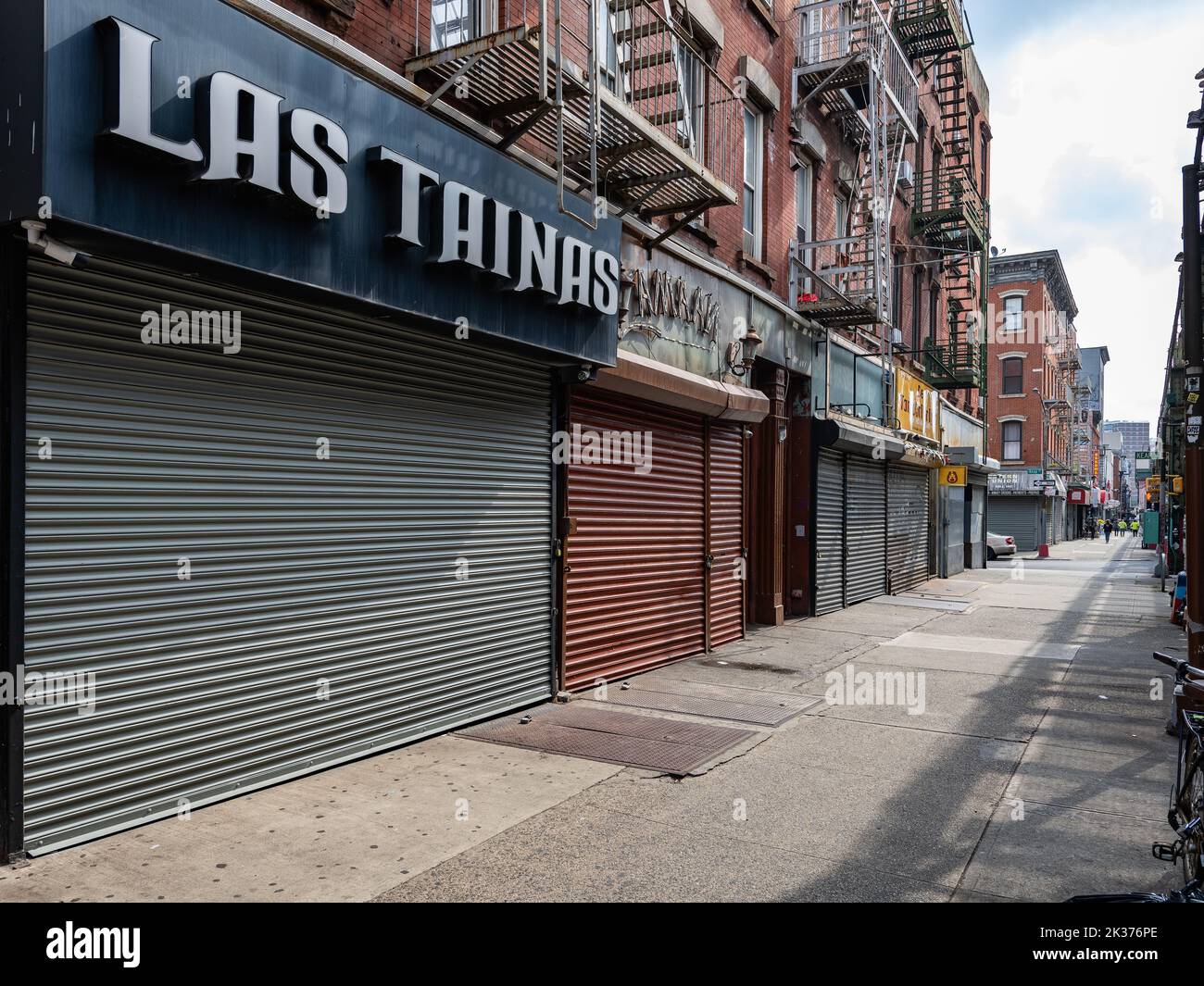 Scène de rue sur Broadway à Williamsburg Banque D'Images