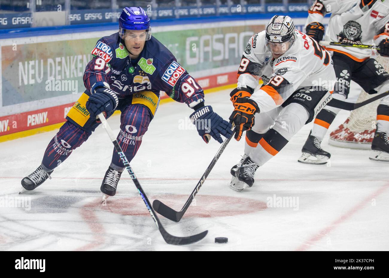 Maillot hockey glace Eisbären Berlin 2010 Jimmy Sharrow #3 jersey match ice - 48