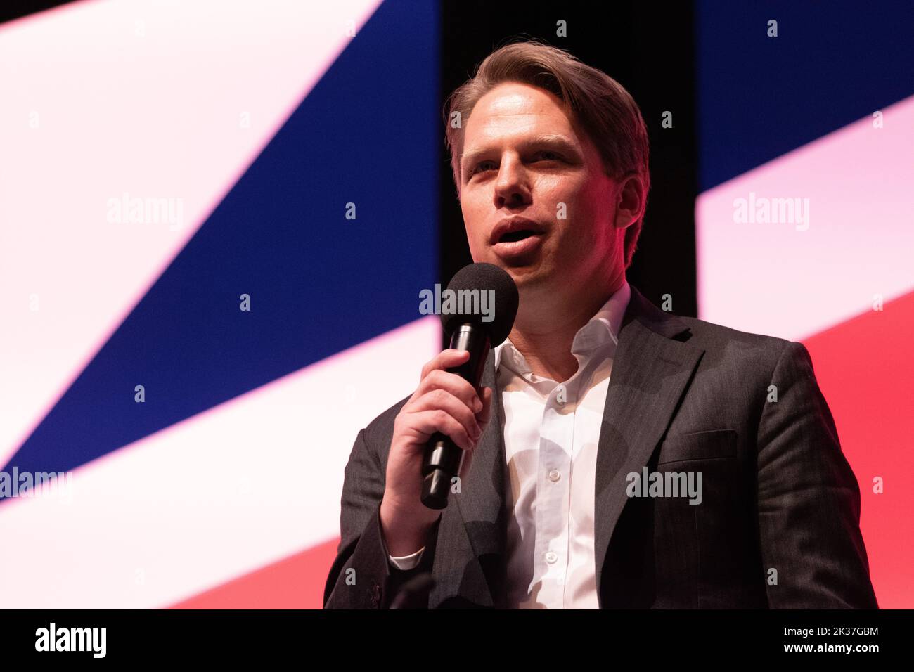 Liverpool, Royaume-Uni. 25th septembre 2022. Paul Erickson, secrétaire national du Parti travailliste australien, parle de la Conférence du Parti travailliste de 2022, qui se tient au CAC à Kings Dock, à Liverpool, au Royaume-Uni. Photo: Garyroberts/worldwidefeatures.com crédit: GaryRobertschography/Alay Live News Banque D'Images