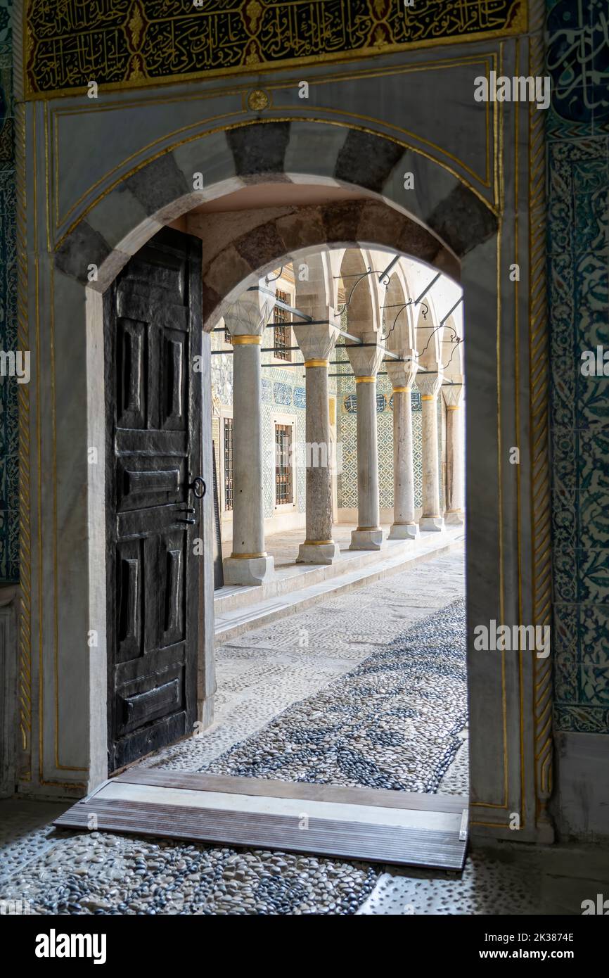 Mur intérieur de topkapi à Istanbul Banque D'Images Mur intérieur de topkapi à Istanbul Banque D'Images