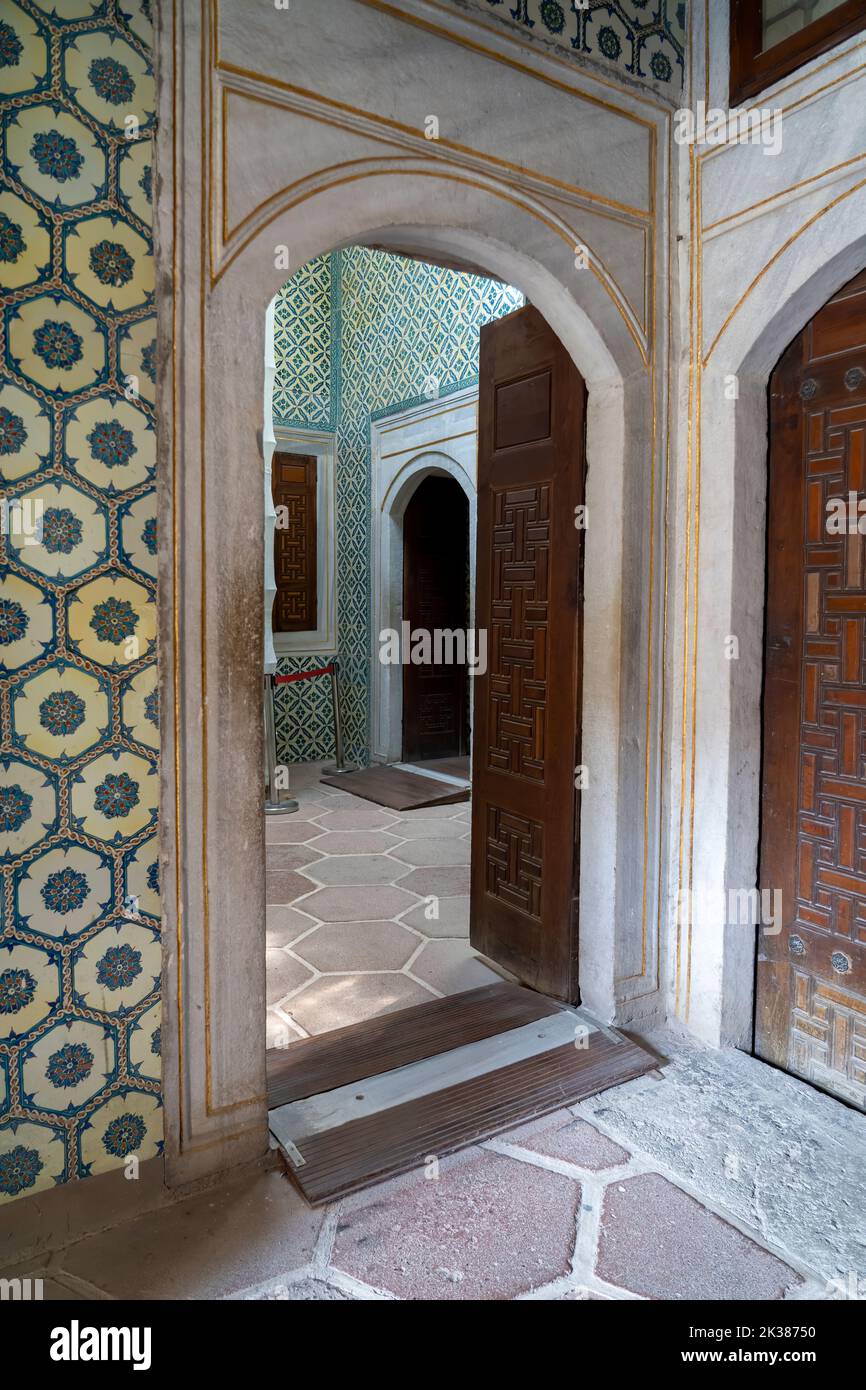 Mur intérieur de topkapi à Istanbul Banque D'Images Mur intérieur de topkapi à Istanbul Banque D'Images