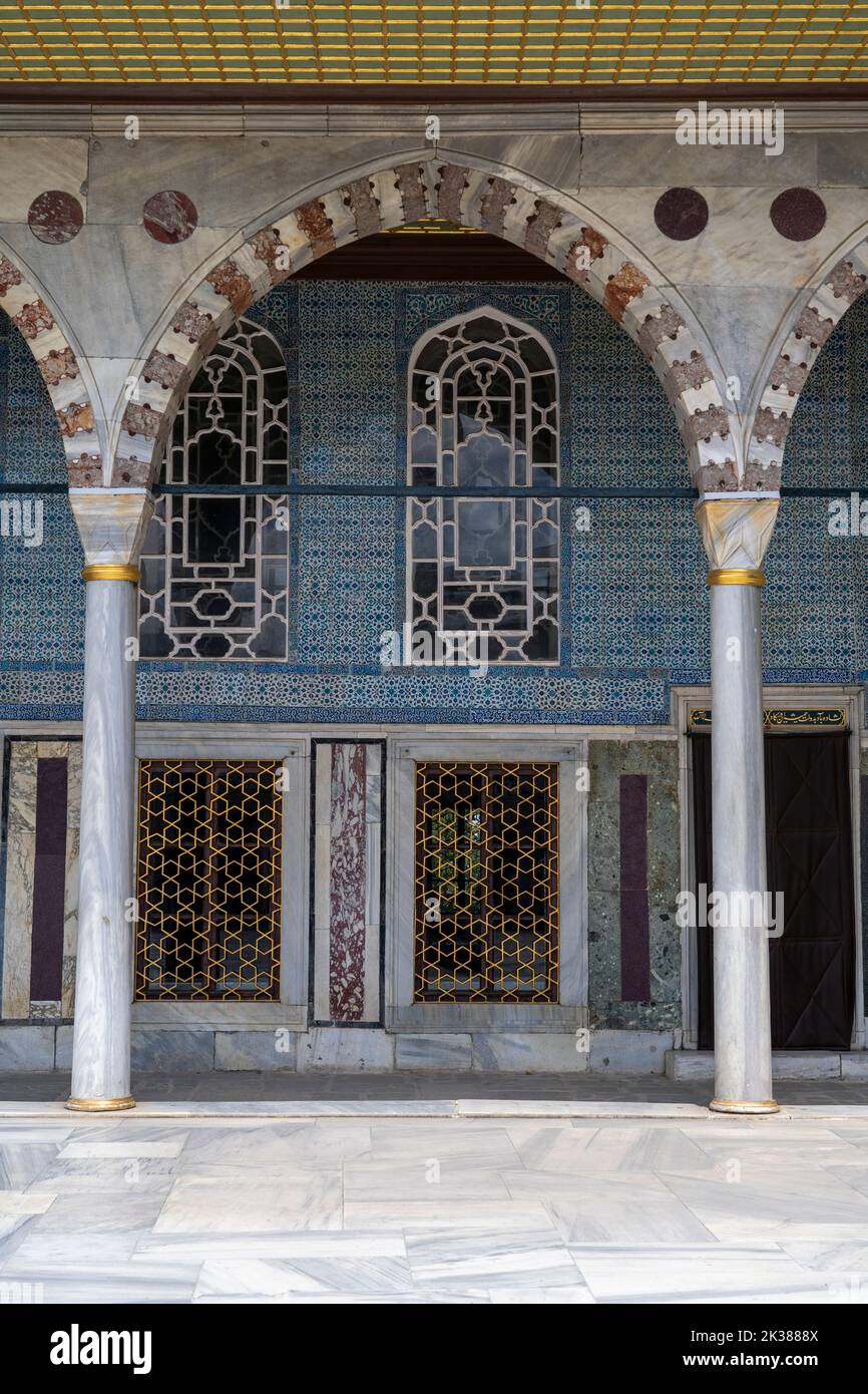 Mur intérieur de topkapi à Istanbul Banque D'Images Mur intérieur de topkapi à Istanbul Banque D'Images