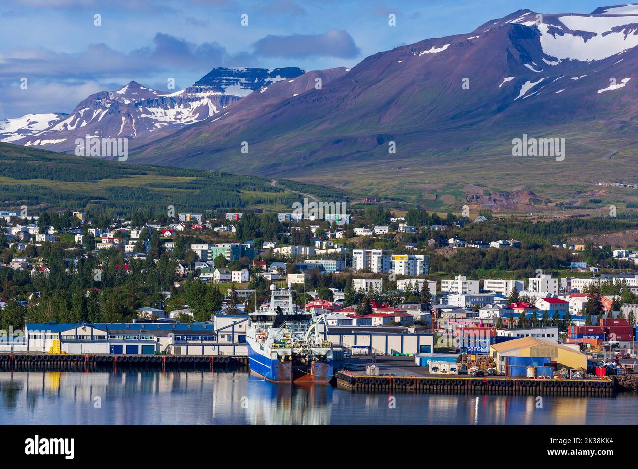 Port commercial, Akureyri, Islande, Europe Banque D'Images