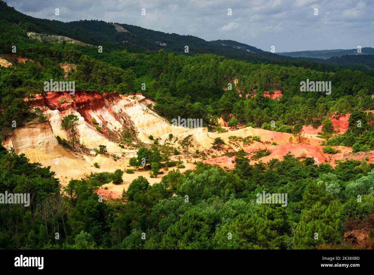 Carrière d'ocre dans la province du colorado en France Banque D'Images