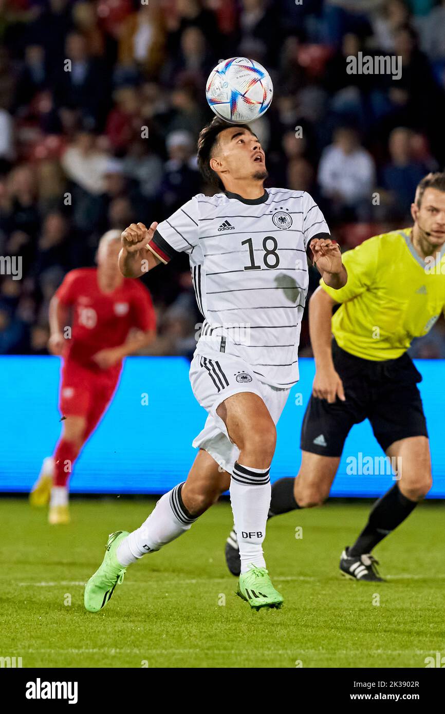 Football Allemagne contre Pologne Banque D'Images