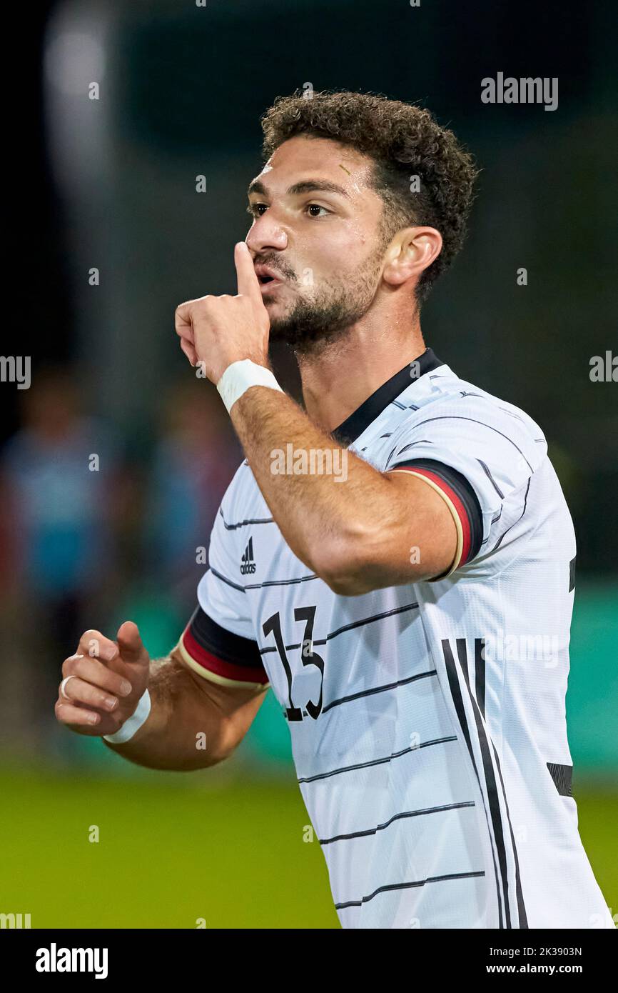 Football Allemagne contre Pologne Banque D'Images