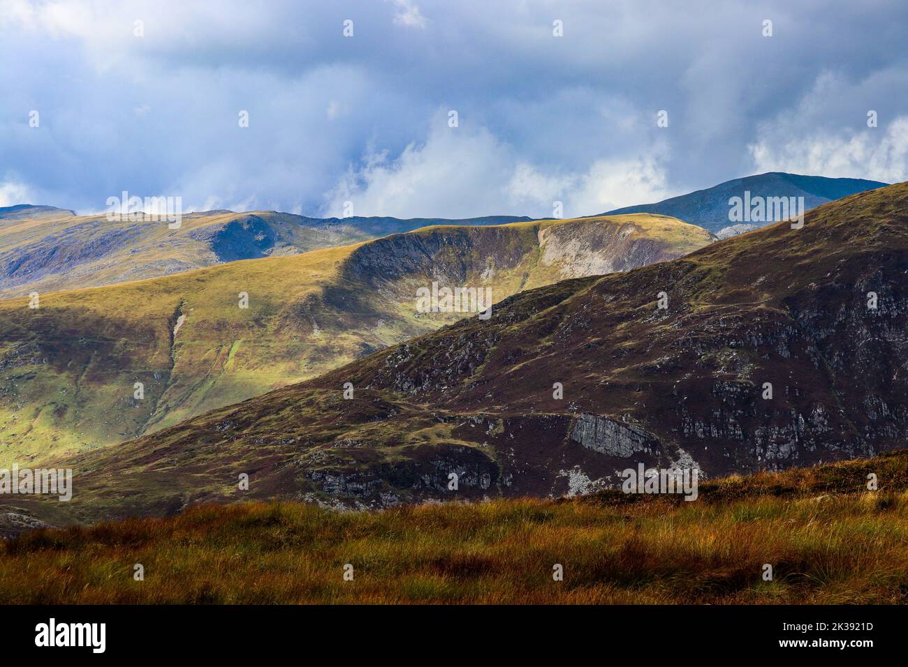 Snowdonia Carneddau et Glyderau Banque D'Images