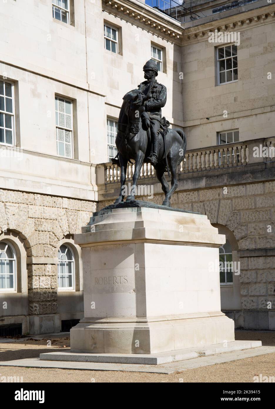 Field Marshall Earl Roberts Statue Horse Guards Parade Whitehall Londres Banque D'Images