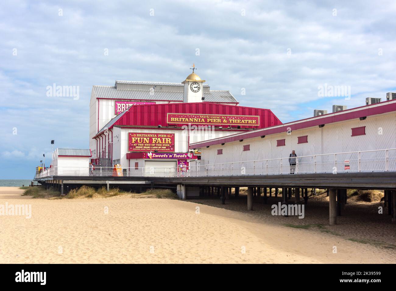 Brittania Pier & Theatre, Marine Parade, Great Yarmouth, Norfolk, Angleterre, Royaume-Uni Banque D'Images