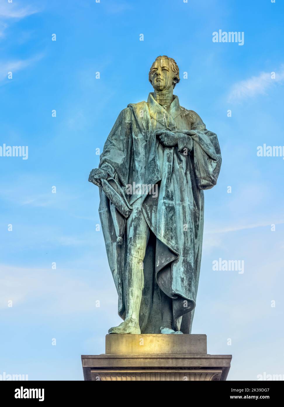 William Pitt The Scadet Statue, George Street, Édimbourg, Écosse, Royaume-Uni. Banque D'Images