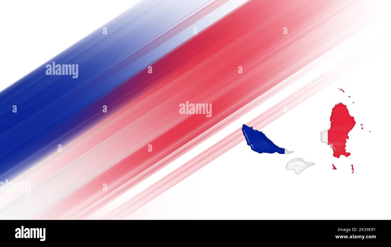 Carte de Wallis et Futuna, carte des drapeaux, arrièreplan National