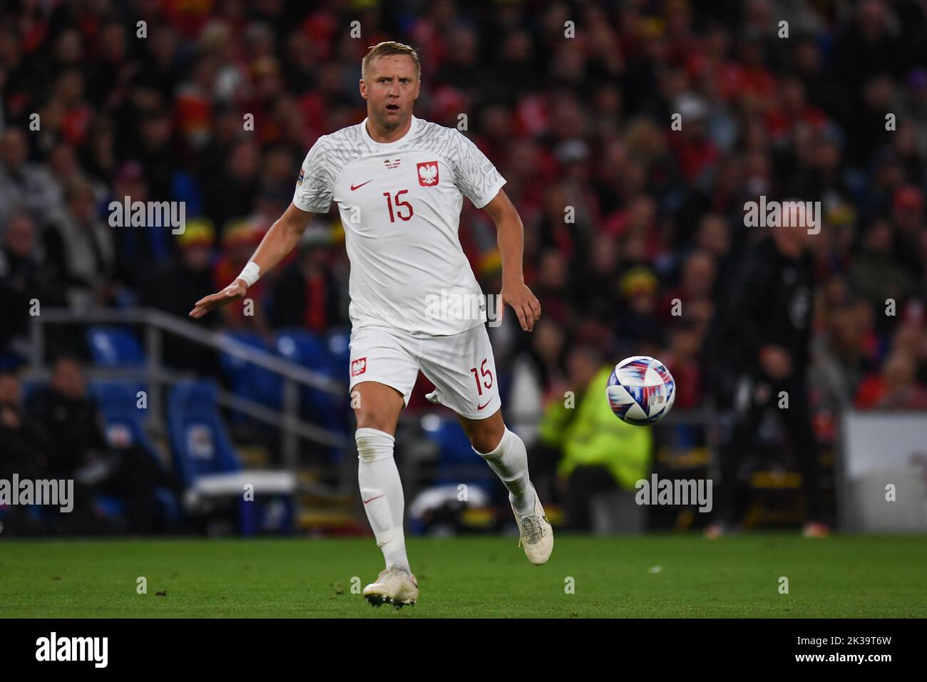 Cardiff, Royaume-Uni. 25th septembre 2022. Kamil Glik, Pologne, lors du match du groupe de l'UEFA Nations League Group A4 entre le pays de Galles et la Pologne au stade de Cardiff City, Cardiff, Royaume-Uni, 25th septembre 2022 (photo de Mike Jones/News Images) à Cardiff, Royaume-Uni, le 9/25/2022. (Photo par Mike Jones/News Images/Sipa USA) crédit: SIPA USA/Alay Live News Banque D'Images