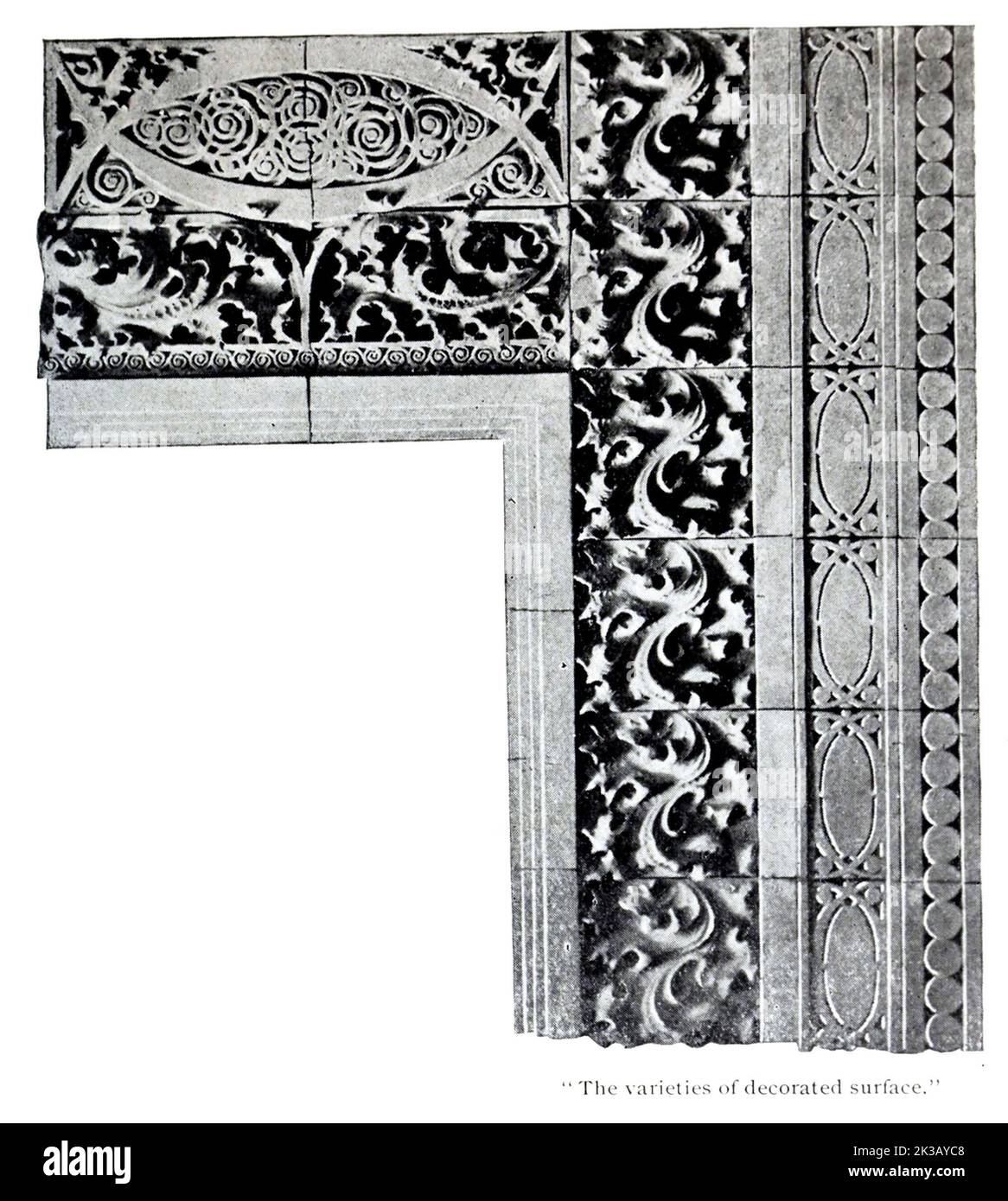 Entrée au bâtiment Rand-m'nally, Chicago de l'article L'UTILISATION DE TERRA-COTTA DANS LES BÂTIMENTS MODERNES. Par George M. R. Twose. Du magazine Engineering CONSACRÉ AU PROGRÈS INDUSTRIEL Volume VIII avril à septembre 1895 NEW YORK The Engineering Magazine Co Banque D'Images