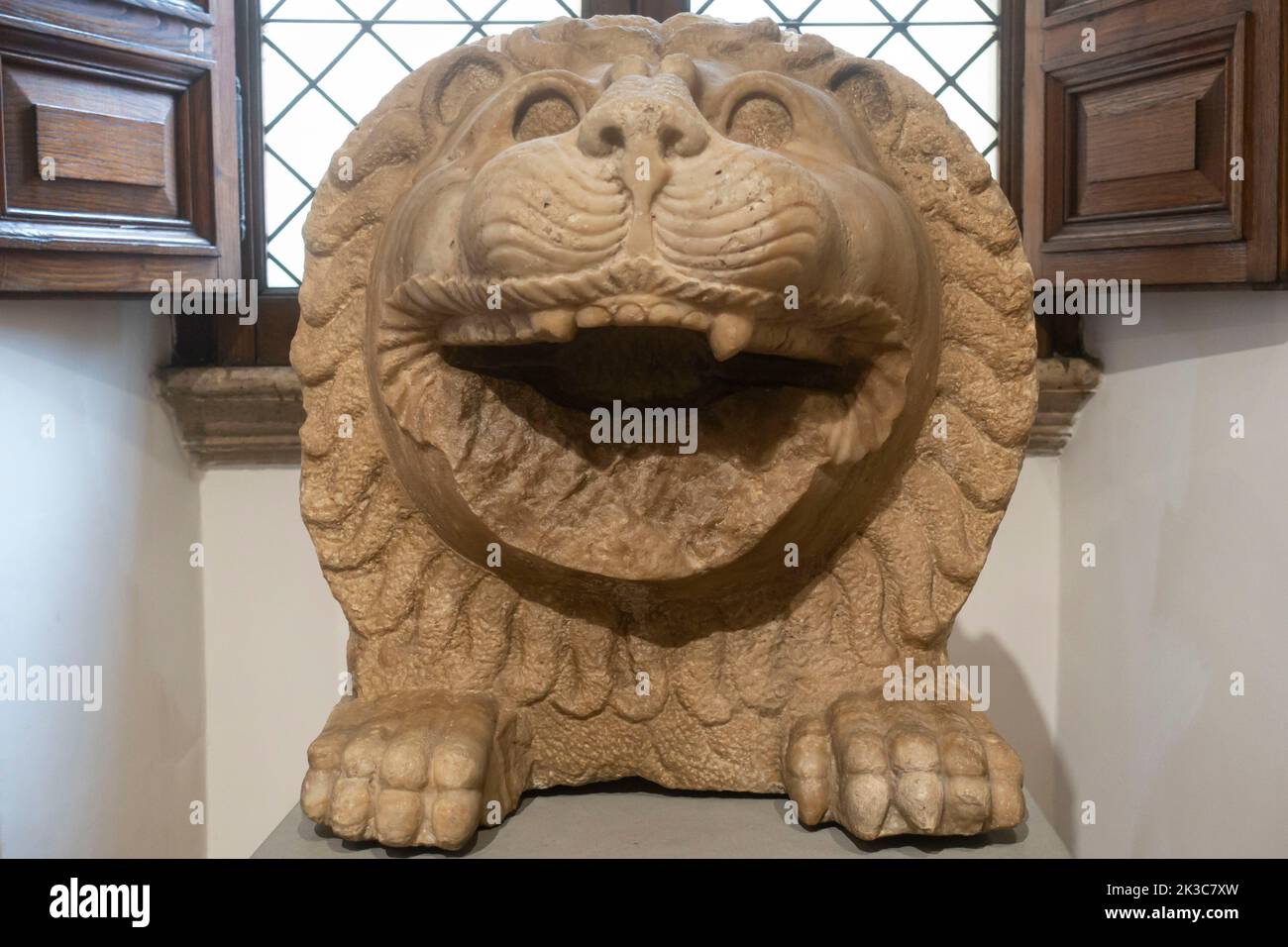 Tête de Lion phénicien, 4th - 3rd siècle avant J.-C. Banque D'Images