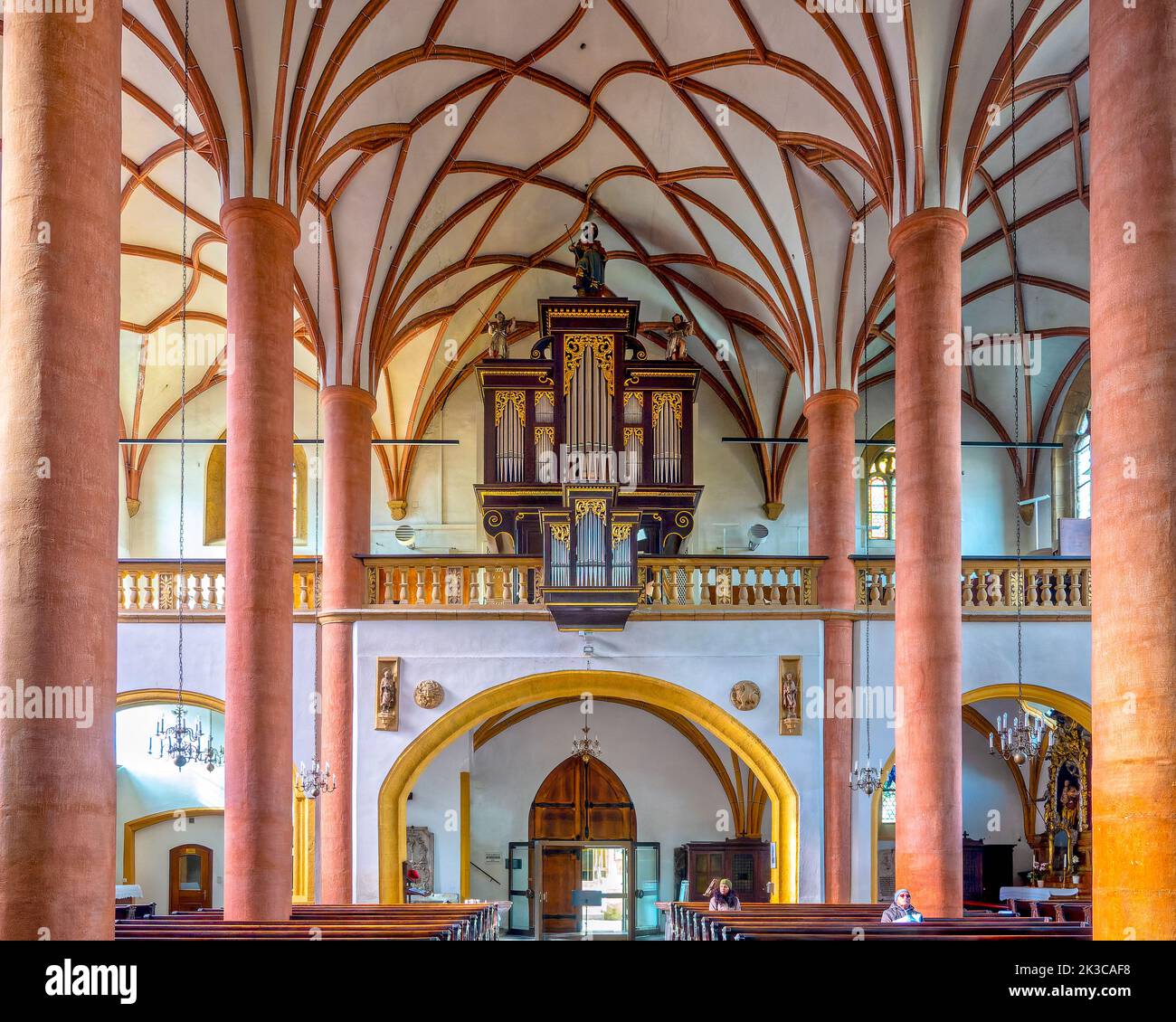 Orgue baroque de la Jakobskirche, Villach, Autriche, Banque D'Images