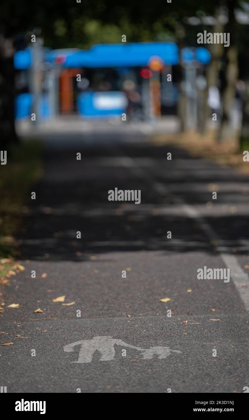 Un cliché vertical de la mobilité de Göteborg pendant la journée en Suède Banque D'Images