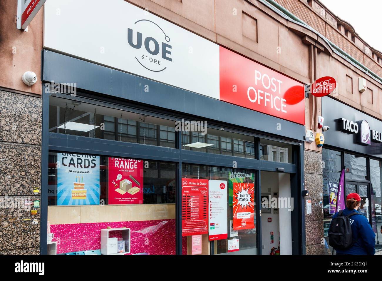 Un bureau de poste sur Camden High Street, Londres, Royaume-Uni Banque D'Images