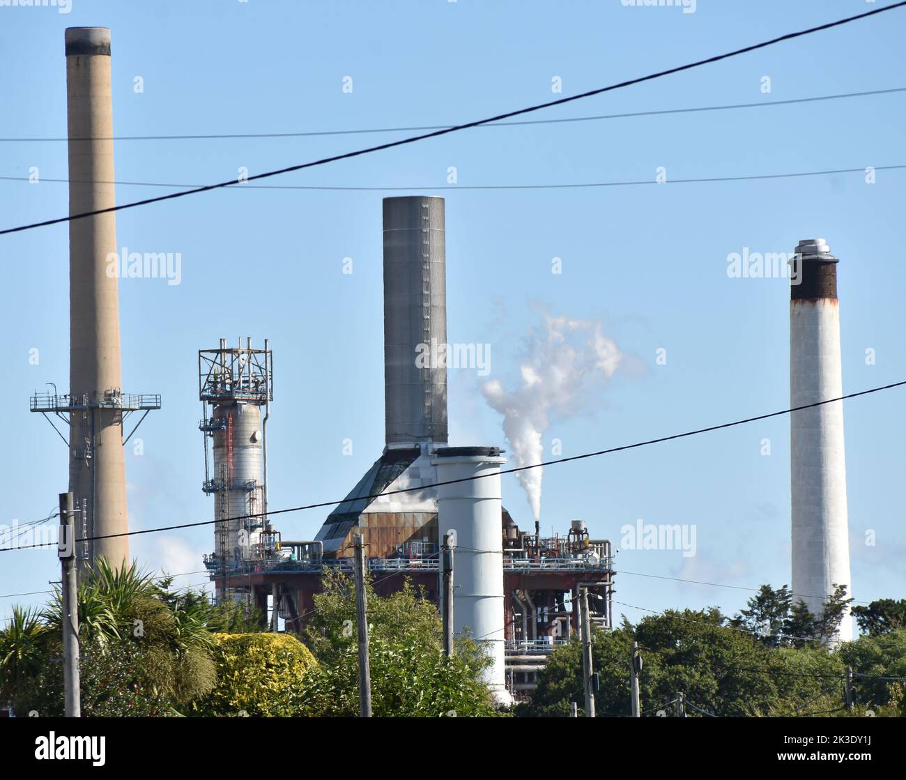 Raffinerie de pétrole de Fawley Banque D'Images