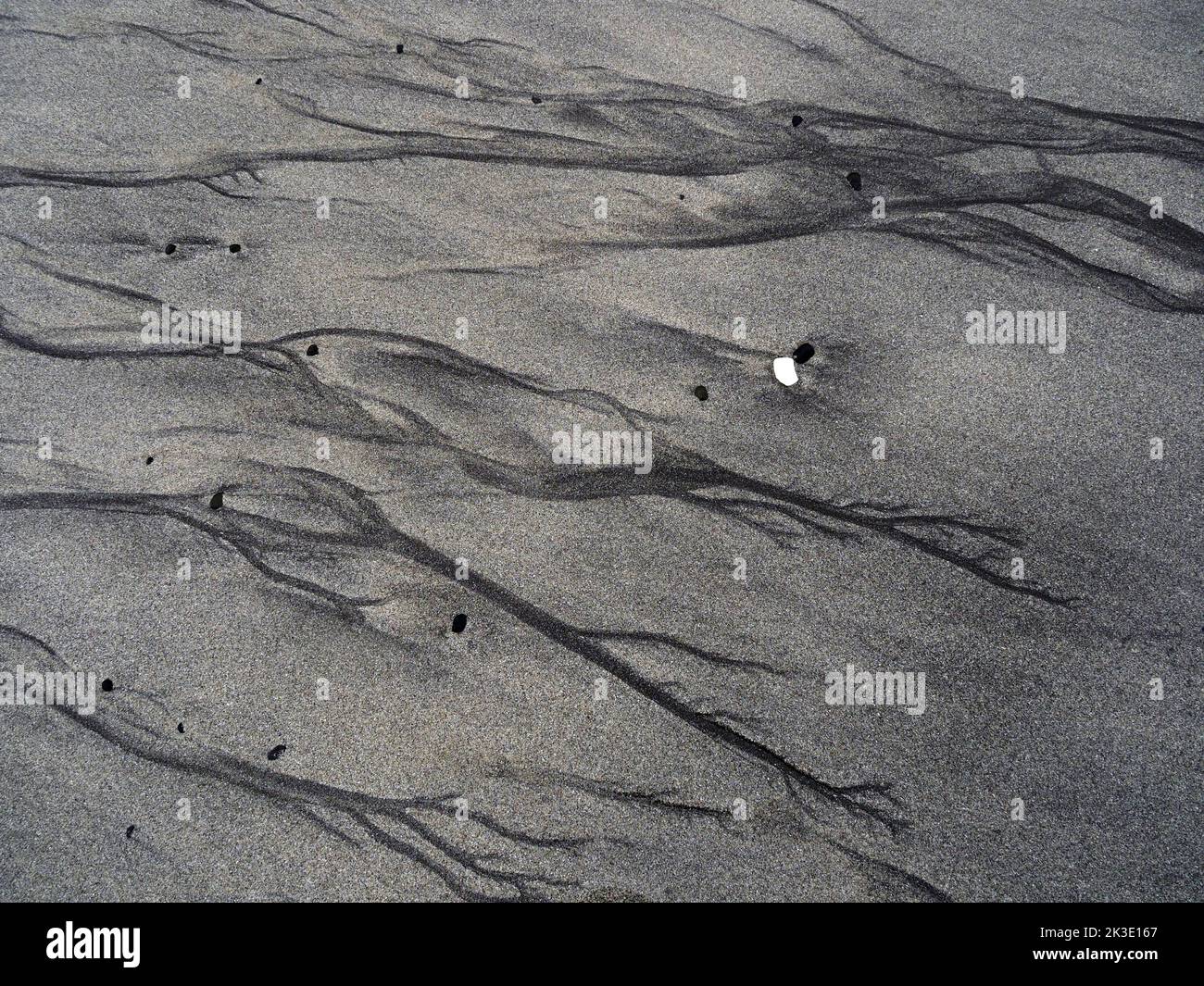 Motifs sur la plage, Hvalba, Suðuroy, Faroes Banque D'Images