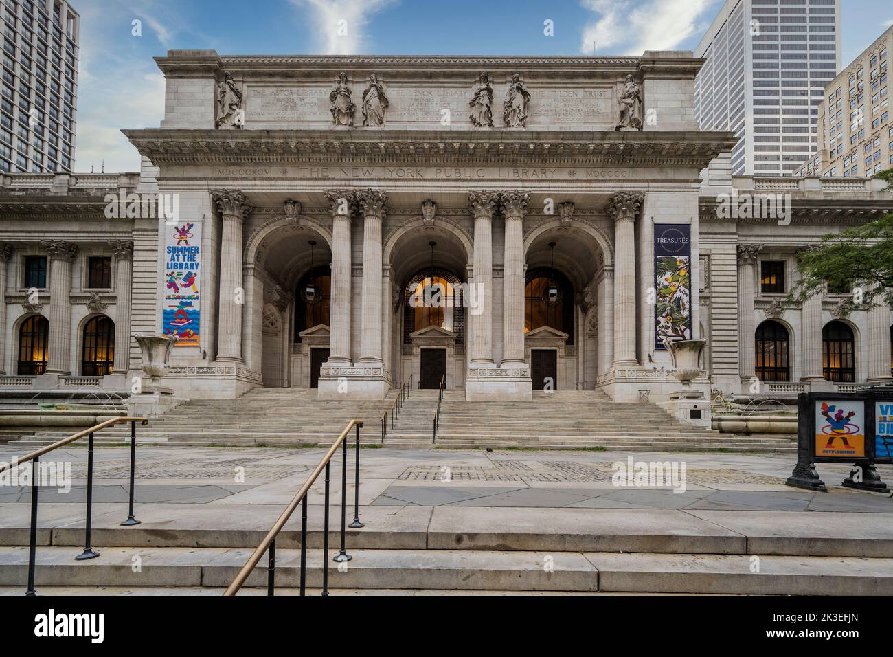 Bibliothèque publique de New York, Manhattan, New York, USA Banque D'Images