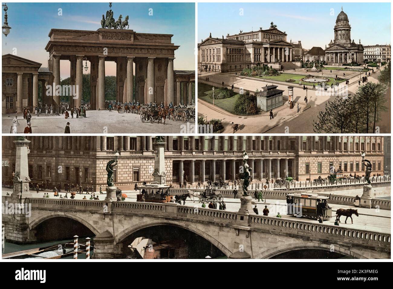 Berlin fin 1800s et début 1900s Banque D'Images