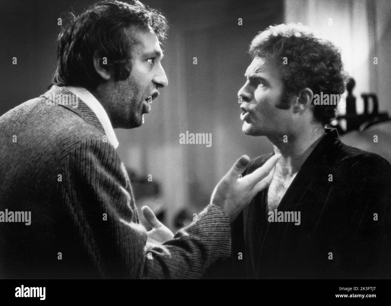 Carmine Caridi, James Caan, sur le film, 'le joueur', Paramount Pictures, 1974 Banque D'Images