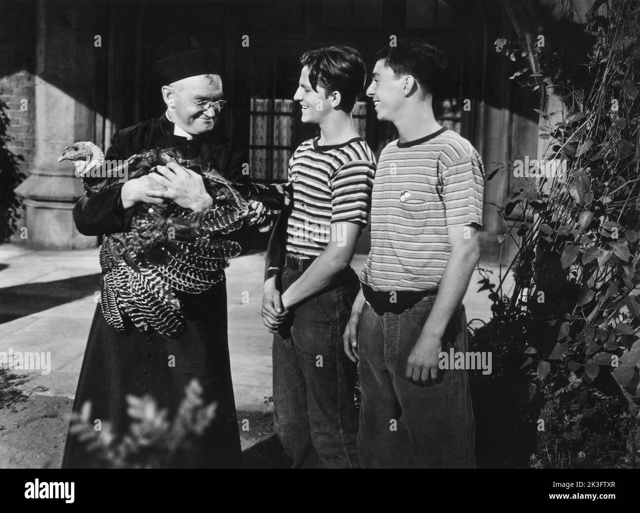 Barry Fitzgerald, sur le tournage du film, « Going My Way », Paramount Pictures, 1944 Banque D'Images