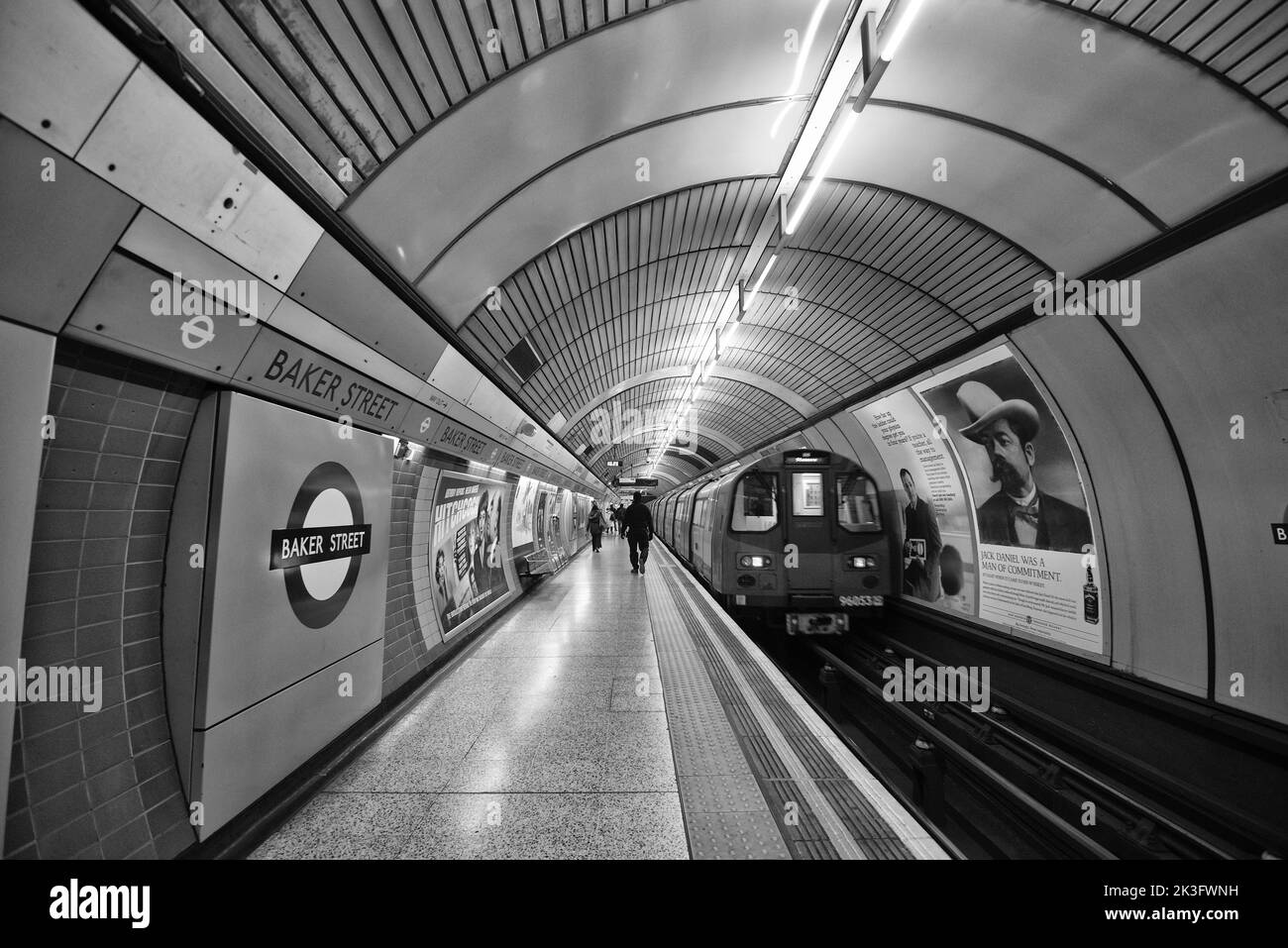 Station de métro Baker Street, Londres Banque D'Images