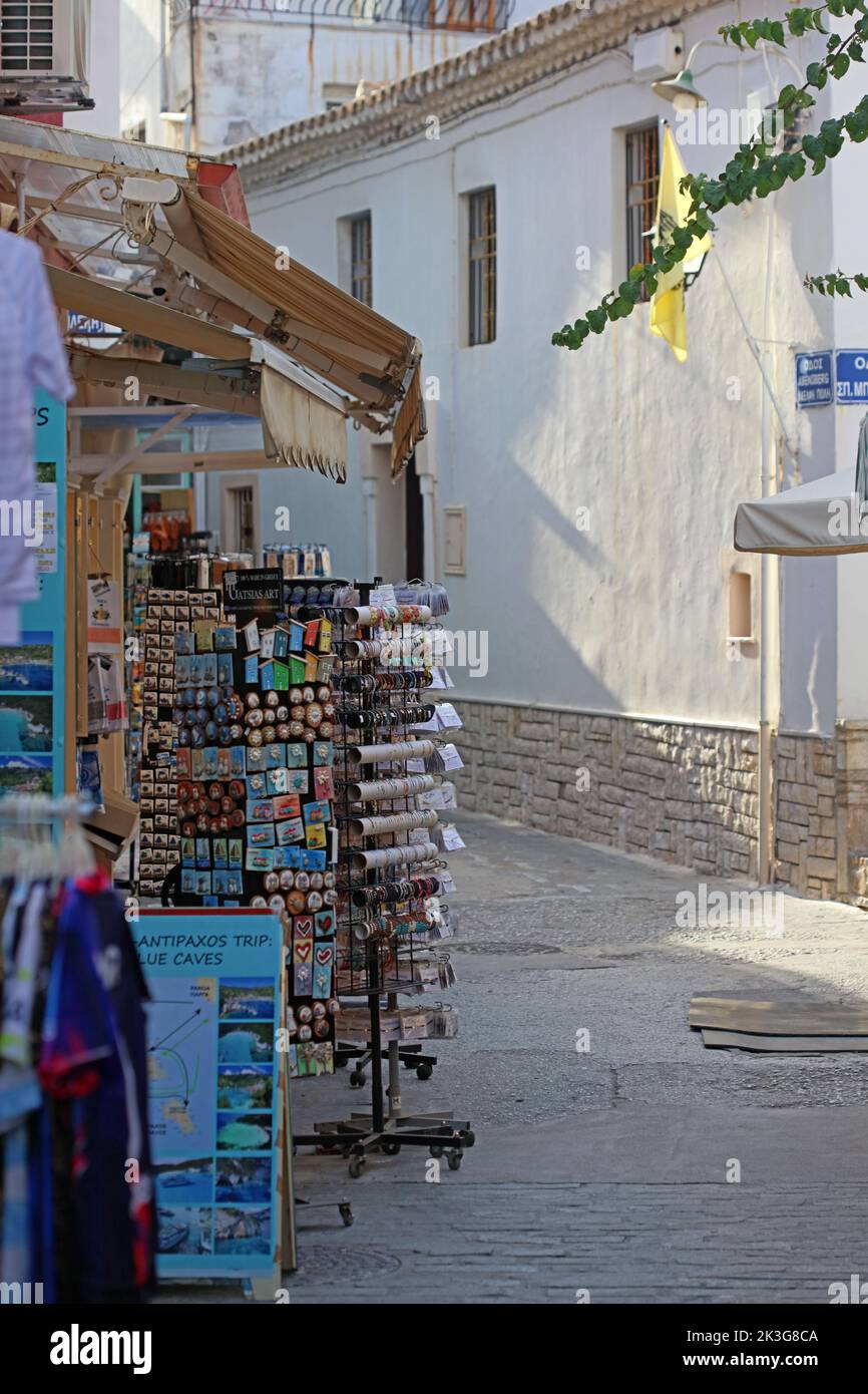 Souvenirs de Parga ville Grèce vacances d'été voyages sentiments europe beauté lieux à visiter arrière-plans haute qualité grande taille image Banque D'Images
