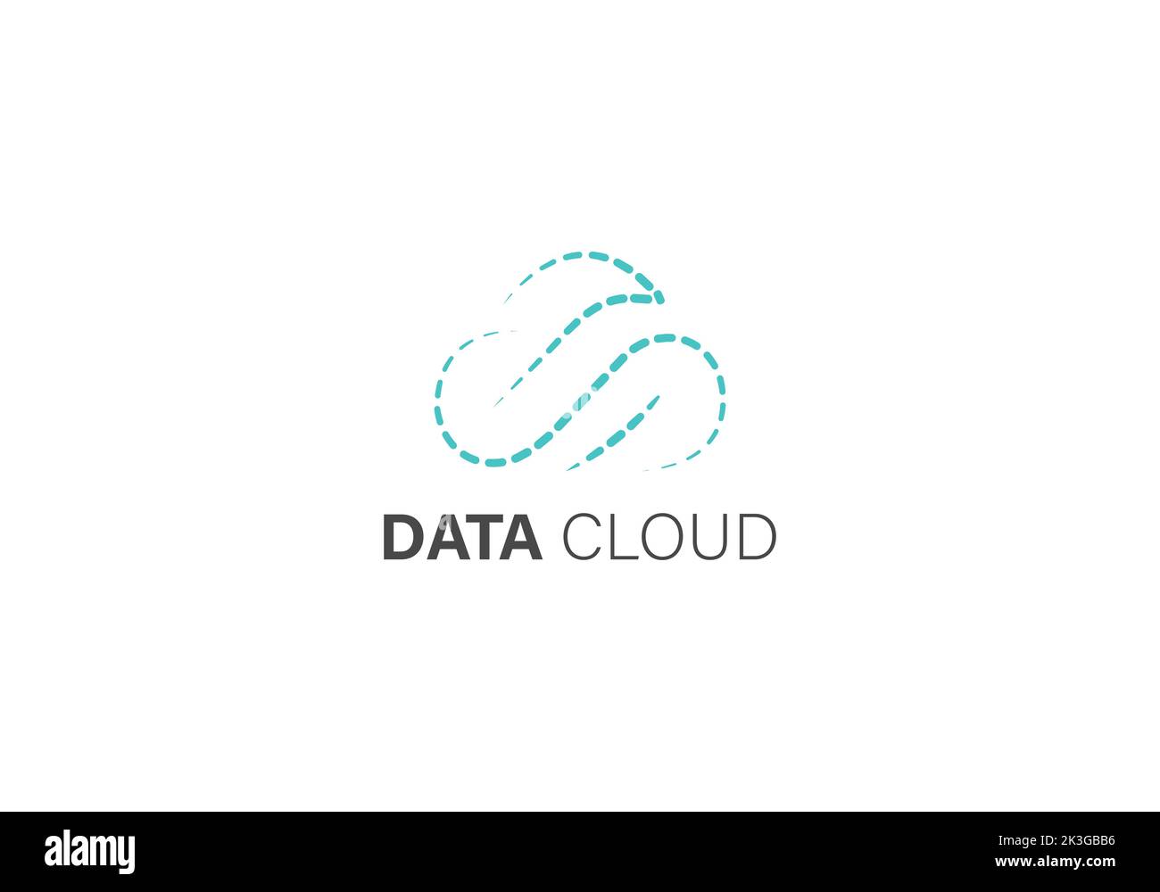 Modèle de conception créative du logo Cloud, concept de Cloud Computing, illustration vectorielle Illustration de Vecteur