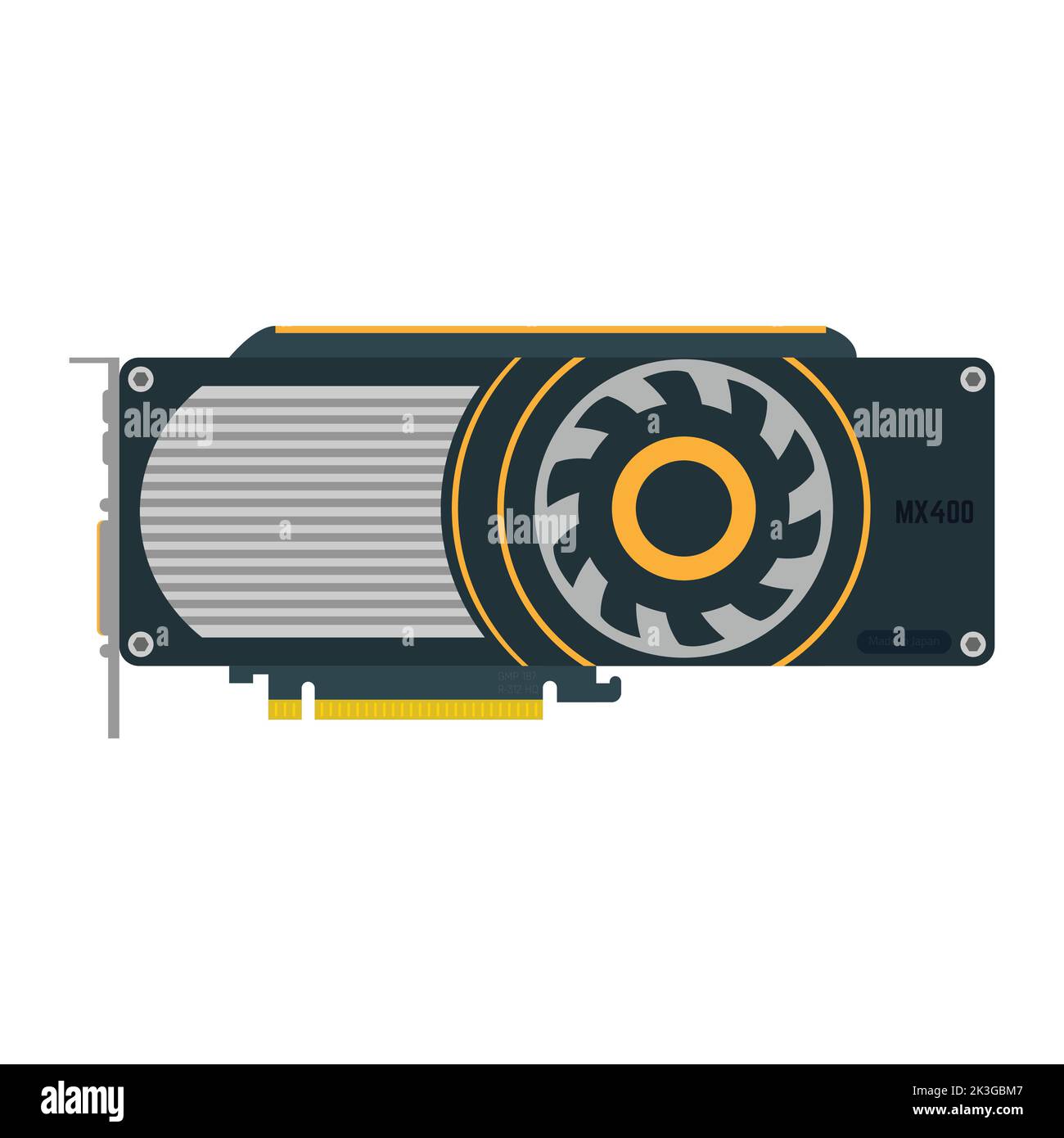 Vecteur de carte vidéo Illustration de Vecteur