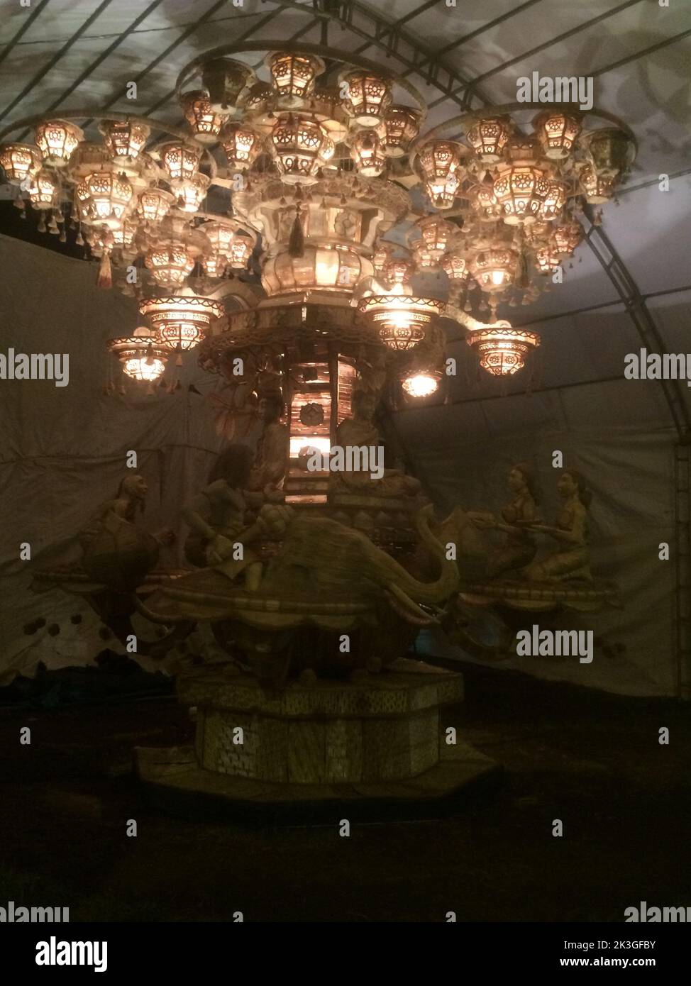 Fête du Vesak au Sri Lanka. Banque D'Images