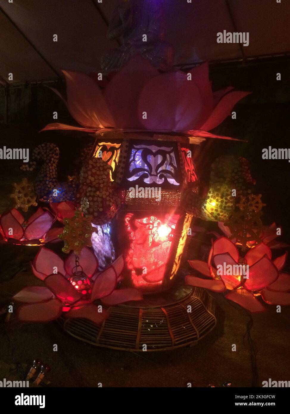 Fête du Vesak au Sri Lanka. Banque D'Images