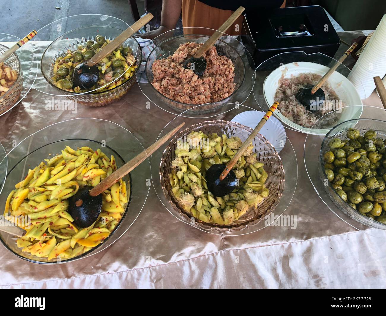 Captures de nourriture du Sri Lanka. Visite Sri Lanka Banque D'Images