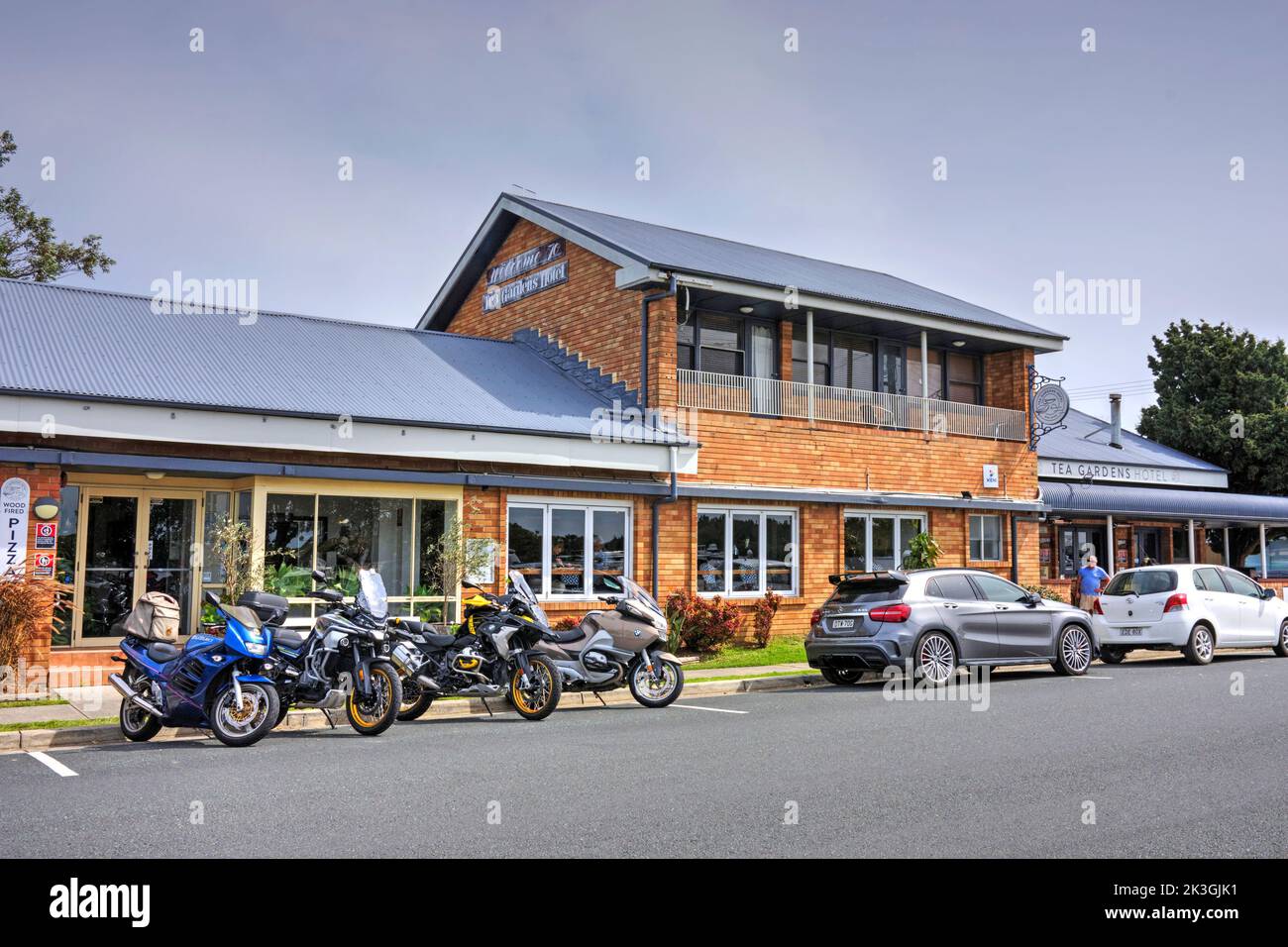 Tea Gardens Hotel, Mid North Coast Township, Nouvelle-Galles du Sud, Australie Banque D'Images