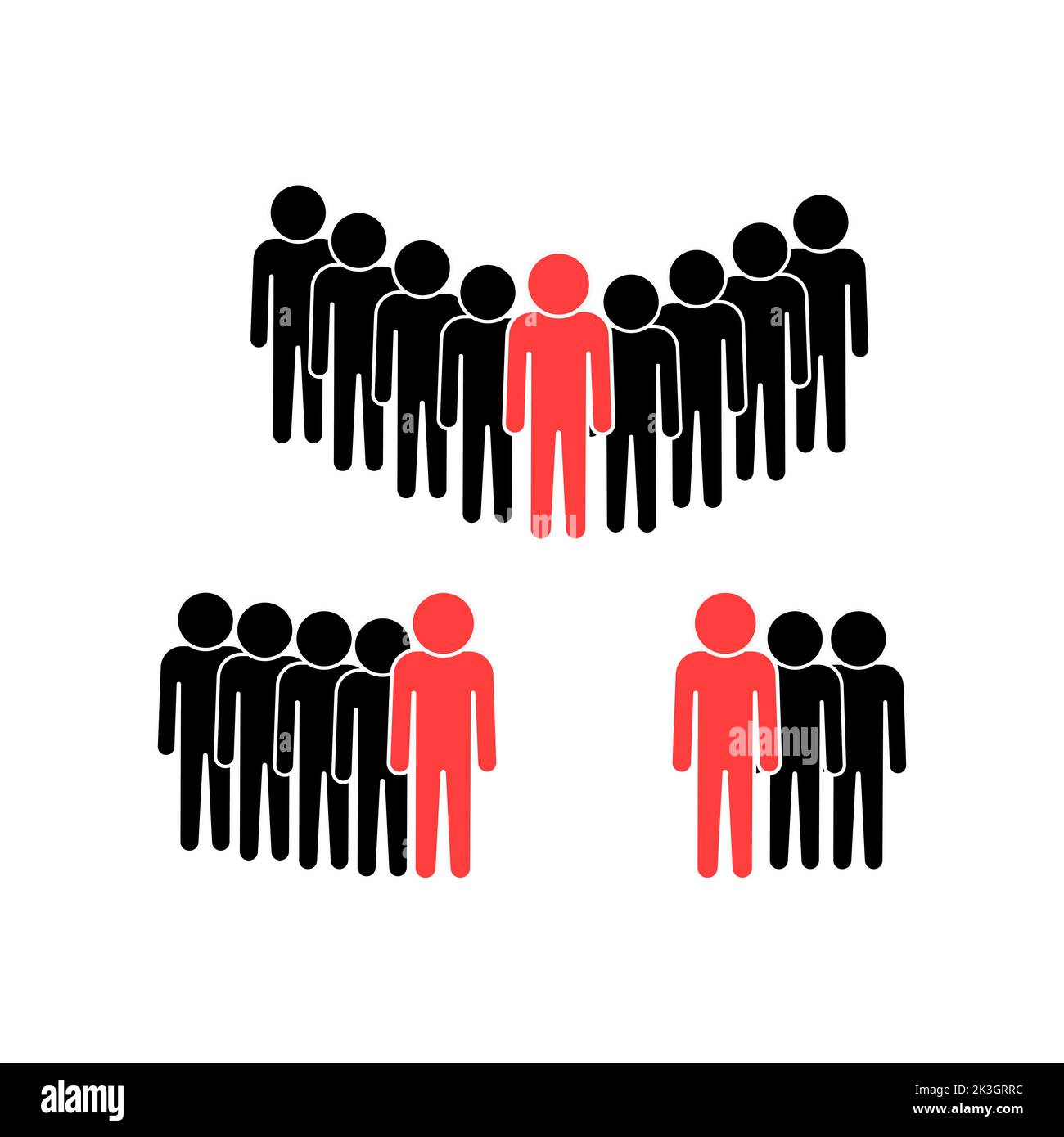 Icônes de personnes , vecteur d'équipe de groupe de travail de personne Illustration de Vecteur