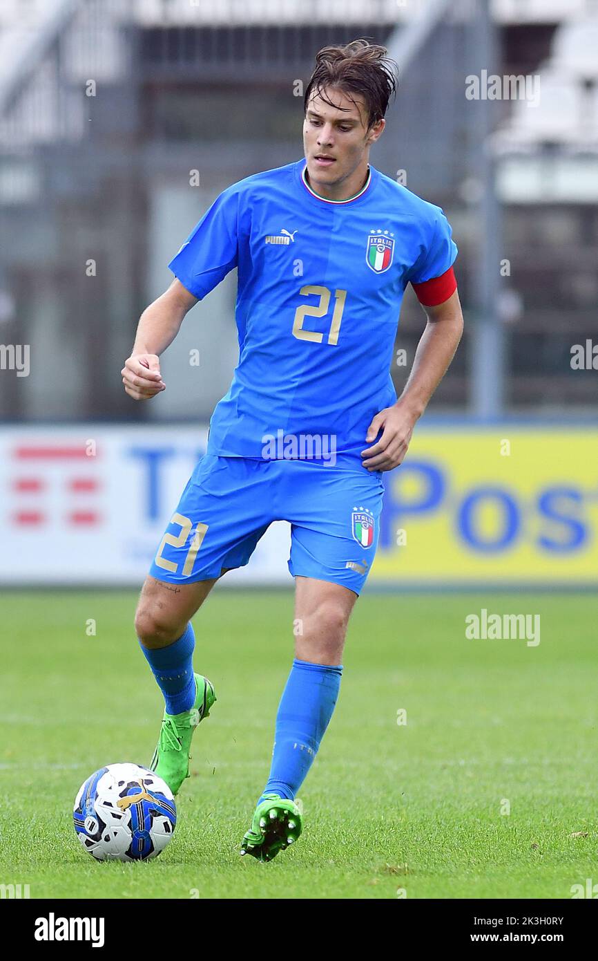 Castel Di Sangro, Abruzzes. 26th septembre 2022. Nicolo Fagioli de l'Italie pendant le match amical U21 Italie-Japon Teofilo Patini stade à Castel di Sangro, Italie, 26 septembre 2022 (photo de crédit AllShotLive/Sipa USA) crédit: SIPA USA/Alay Live News Banque D'Images