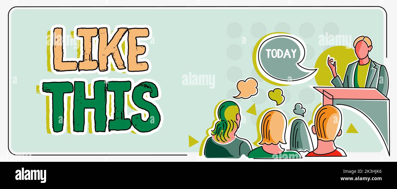 Écriture affichant du texte comme celui-ci. Concept signifiant une action qui se reporte à quelque chose qui doit faire la même chose qu'elle est Banque D'Images