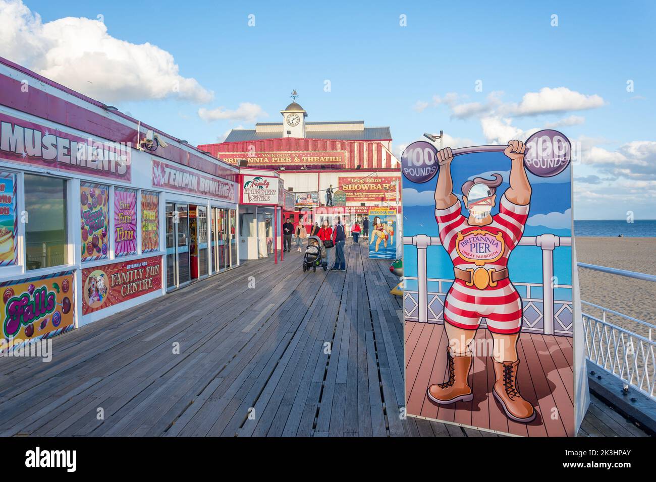 Britannia Pier and Theatre, Marine Parade, Great Yarmouth, Norfolk, Angleterre, Royaume-Uni Banque D'Images
