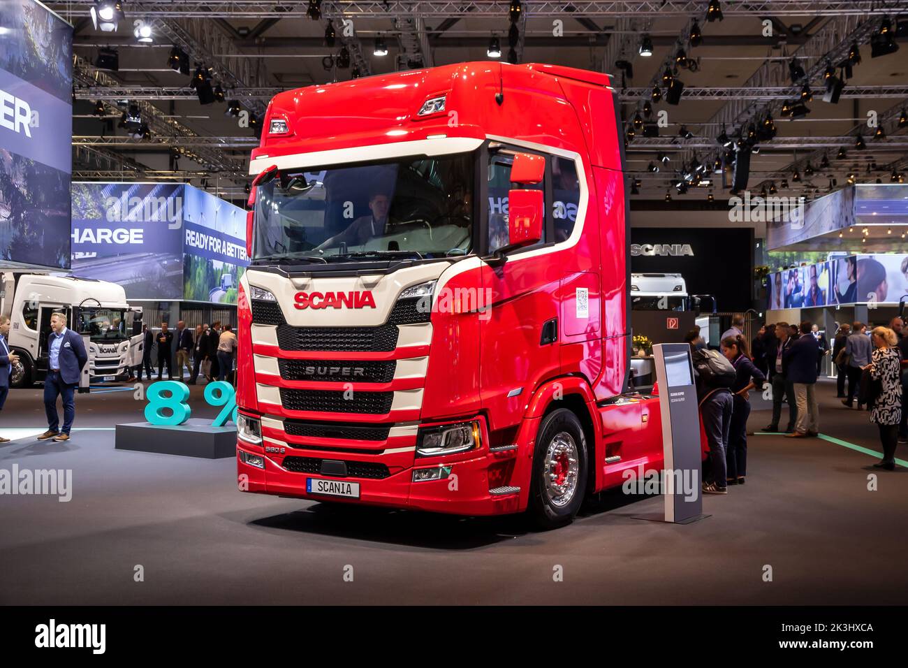 Scania 560 S Truck présenté au salon de l'automobile IAA de Hanovre. Allemagne - 20 septembre 2022 Banque D'Images