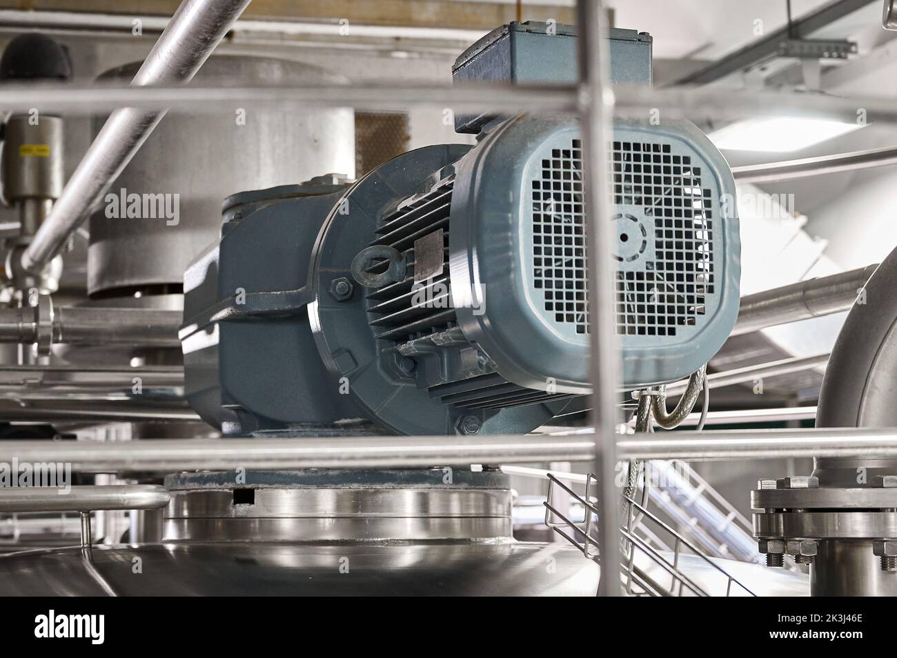 La partie supérieure du réservoir pour mélanger les aliments. Banque D'Images