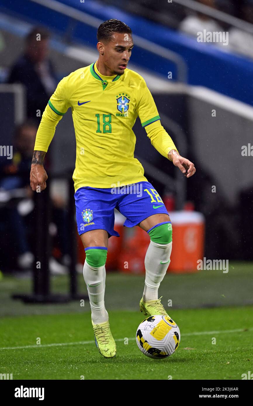 LE HAVRE - Antony du Brésil pendant le match international amical entre le Brésil et le Ghana au Stade Oceane sur 23 septembre 2022 au Havre, France. ANP | hauteur néerlandaise | Gerrit van Keulen Banque D'Images